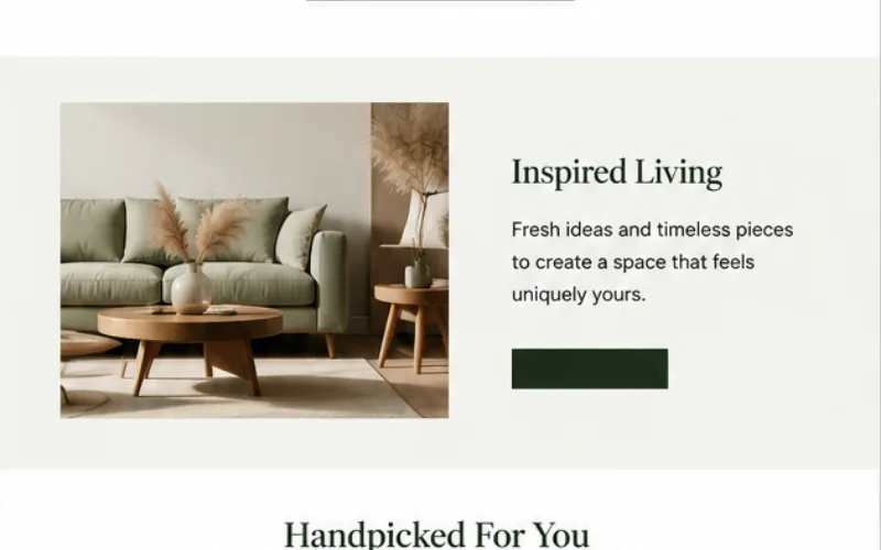 Consistent branded email template with coordinated content modules