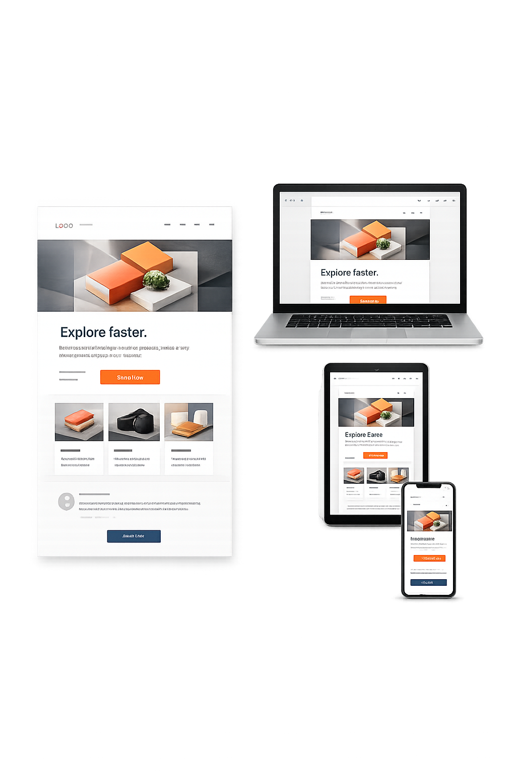 Modular email rendering consistently across desktop, laptop, tablet, and mobile