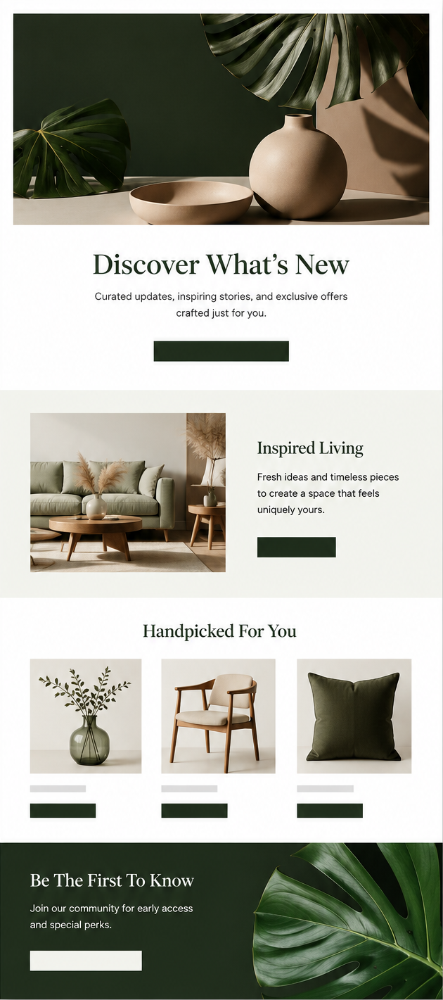 Custom newsletter design layout preview