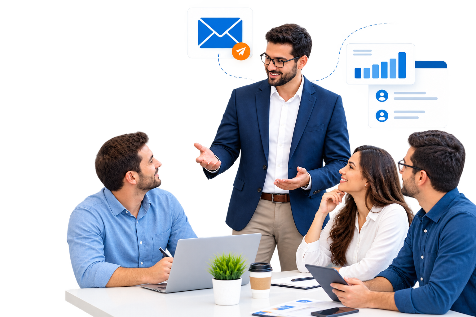 Mailkar Studio email marketing specialists reviewing campaign performance and email strategy